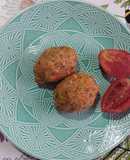 Запечені гречаники з овочами і кетчупом