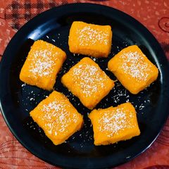 A picture of Orange barfi.