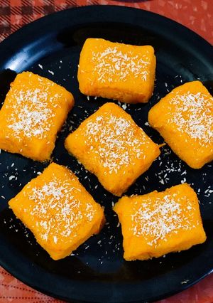 A picture of Orange barfi.