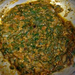Palak chana daal A picture of Palak chana daal.