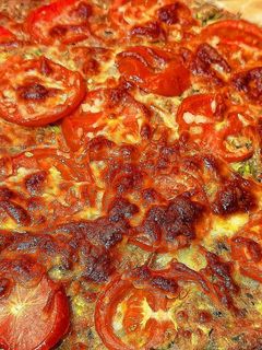 Una foto de Pizza de calabacín
