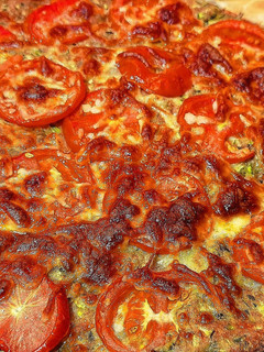 Una foto de Pizza de calabacín