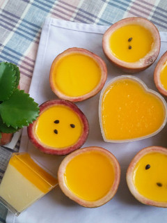 Hình của món Mousse chanh dây (Passion fruit mousse).