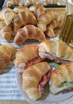 Foto di Cornetti salati soffici