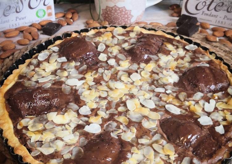 Tarte poire Chocolat de Stéphane Glacier Variante #chocolat