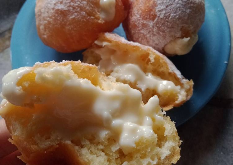 Resep Donat kentang isi cheese cream tanpa mixer yang Menggugah Selera