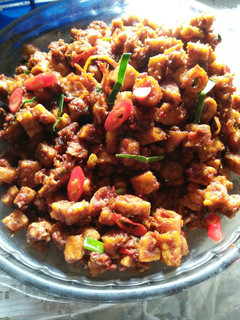 Foto resep Oseng cumi asin + tempe 🌸
