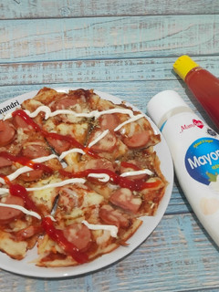 Foto resep Pizza Teflon BBQ (praktis pas buat pemula)