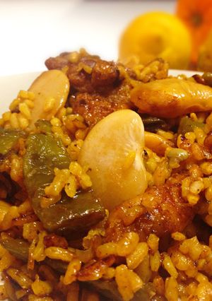 A picture of Valencian Paella (Castellón/Sierra Espadán).