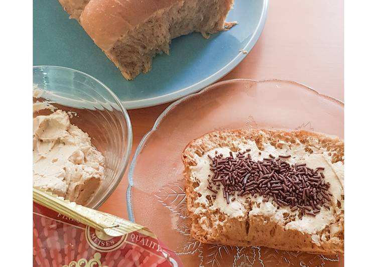 Cara Gampang Menyiapkan 73.Roti Sobek Kopi Mocca+Buttercream Kopi 🤤☕🍞, Bikin Ngiler