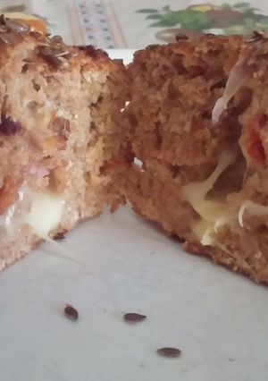 Una foto de Muffins Integrales Salados