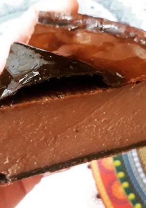 Une photo de Tarte aux flan chocola
