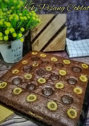 Gambar Kek Pisang Coklat