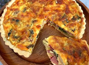 Foto resep Spinach Quiche with smoke beef