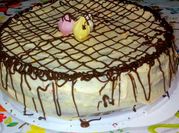 Una foto de merengue para decorar torta