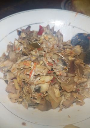 Foto resep Oseng jantung pisang pedas