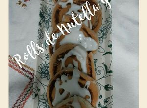 Una foto de Rolls de Nutella y coco