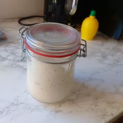 A picture of My keto ranch dressing.