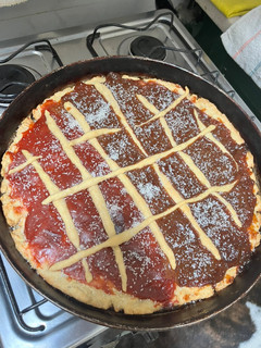 Una foto de Pasta Frola sin azúcar
