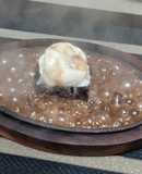 Restaurant style Brownie sizzler
