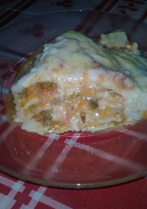 Una foto de Lasaña de verdura