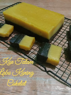 Foto resep Kue Talam Labu Kuning Cokelat