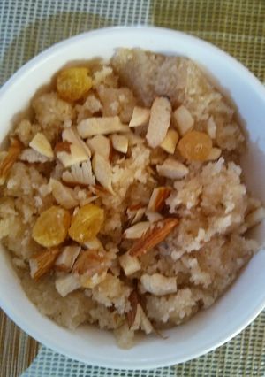 A picture of Suji Halwa.