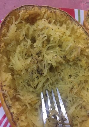 Una foto de Preparar Zapallo Spaghetti