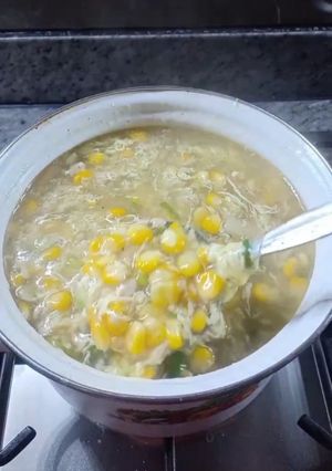 Foto resep Sup asparagus ayam