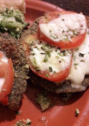 Una foto de Hamburguesas vegetarianas a la napolitana (Riquísimas!)