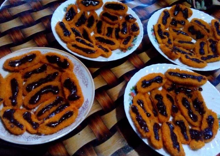 Pisang Nugget Toping Coklat Van Houten