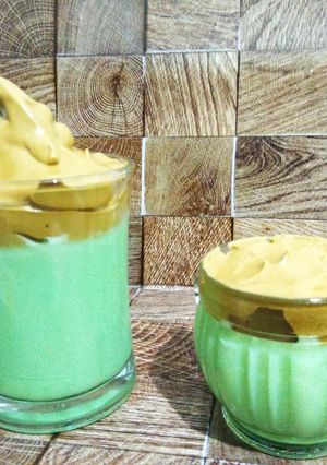 Foto resep Avocado Dalgona Coffee Pudding
