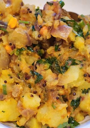 A picture of Leftover Potato Masala.
