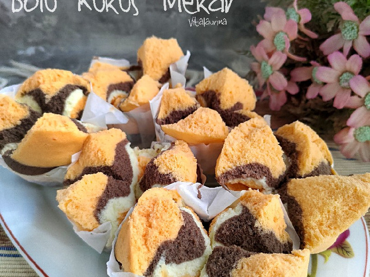 Anti Ribet, Bikin Bolu Kukus Mekar Nemo (tanpa air soda) Wajib Dicoba