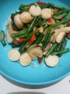 Foto resep Tumis kacang panjang dan baso ikan