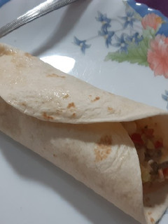 Una foto de Fajitas de ensalada de pollo