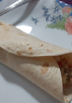 Una foto de Fajitas de ensalada de pollo