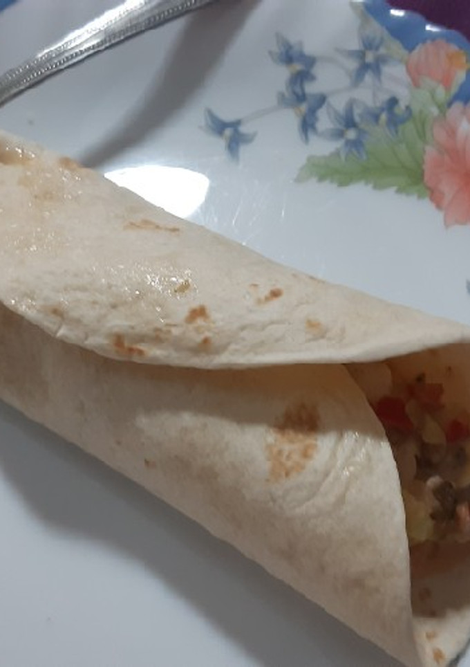 Una foto de Fajitas de ensalada de pollo