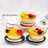 Puding susu topping buah