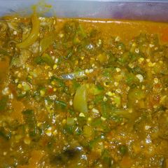 A picture of Okro soap.