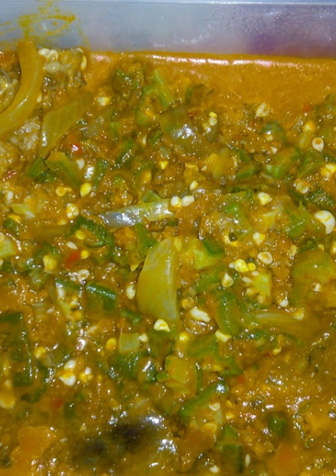 A picture of Okro soap.