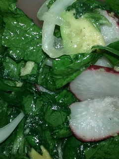 Una foto de Ensalada fría de espinacas