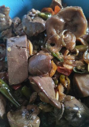 Foto resep Oseng ati ampela lombok ijo #bikinramadanberkesan