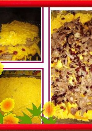 عکسی از دستور ته چین گوشت