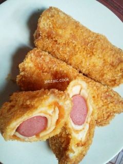 Foto resep Roti Goreng Sosis Keju | Kreasi Roti Tawar
