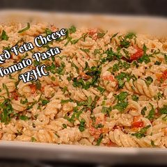 A picture of 🍝🧀Baked Feta Cheese Tomato Pasta🧀🍝.