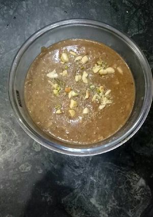 A picture of Dry fruits halwa.