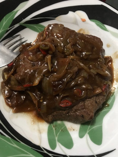 Foto resep Steak Sapi Lada Hitam Saori (resep simple)