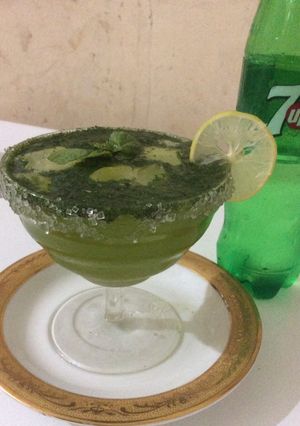 A picture of Mint margarita for guests.