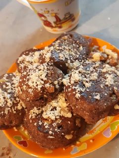 عکسی از دستور کوکی کاکائویی مغز گردویی